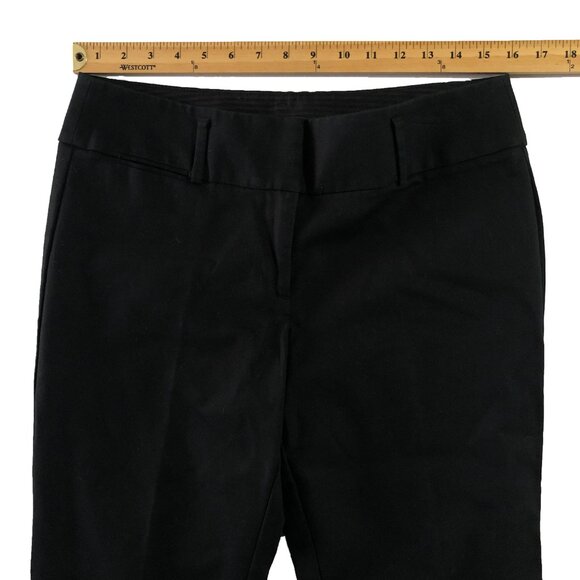 LOFT Ann Taylor Julie Boot Cut Womens Size 8 Black Belt Loop Stretch Dress Pants - Picture 4 of 7